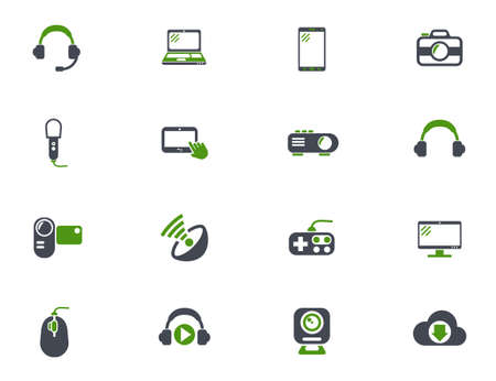 hi tech icon setのイラスト素材