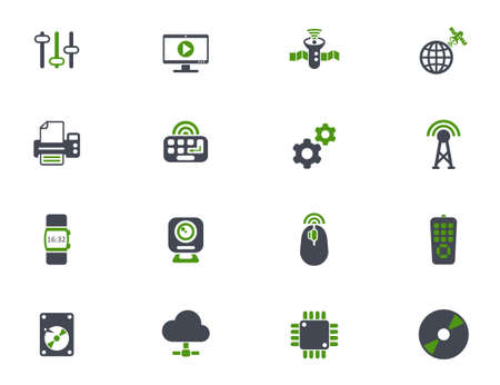 hi tech icon setのイラスト素材