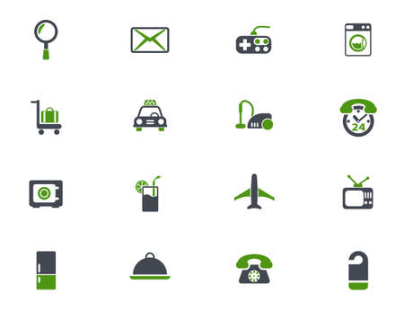 hotel service icon setのイラスト素材