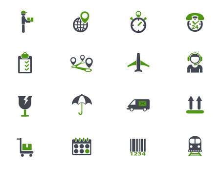 logistic icon setのイラスト素材