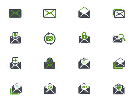mail icon setのイラスト素材