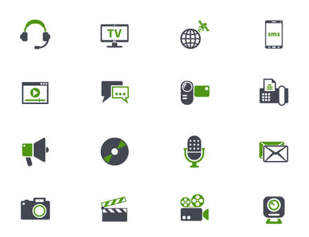 media icon setのイラスト素材