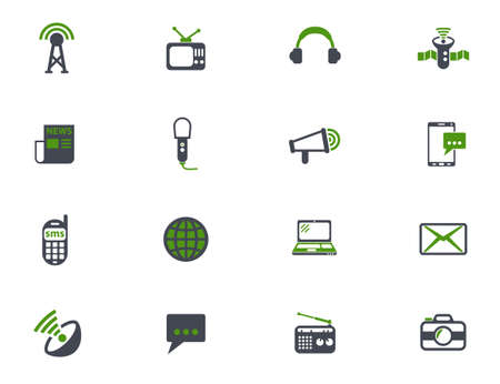 media icon setのイラスト素材