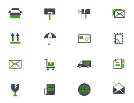 post service icon setのイラスト素材