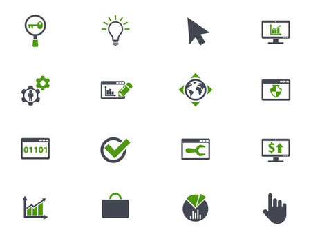 seo icon setのイラスト素材