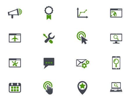 seo icon setのイラスト素材