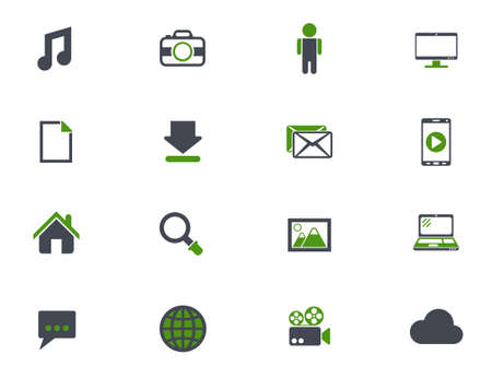social media icon setのイラスト素材