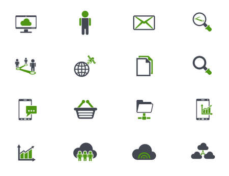 social network icon setのイラスト素材