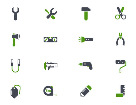 work tools icon setのイラスト素材