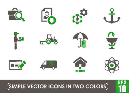 job search simple vector iconsのイラスト素材