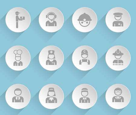 occupation web iconsのイラスト素材