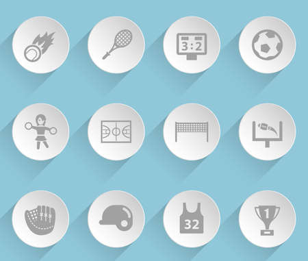 sport web iconsのイラスト素材