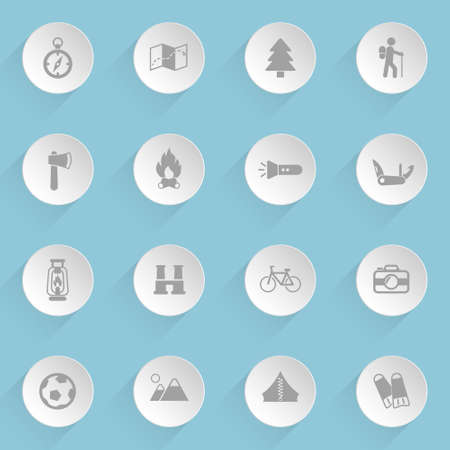 active recreation web iconsのイラスト素材