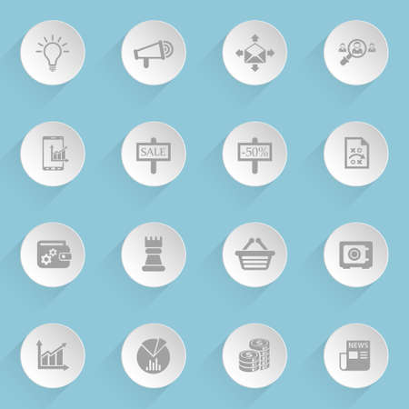 marketing web iconsのイラスト素材