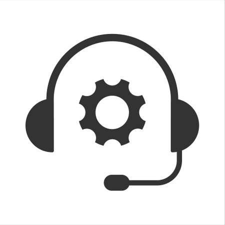 technical support vector icon isolated on white background. technical support stock vector illustration for web, mobile app and ui designのイラスト素材