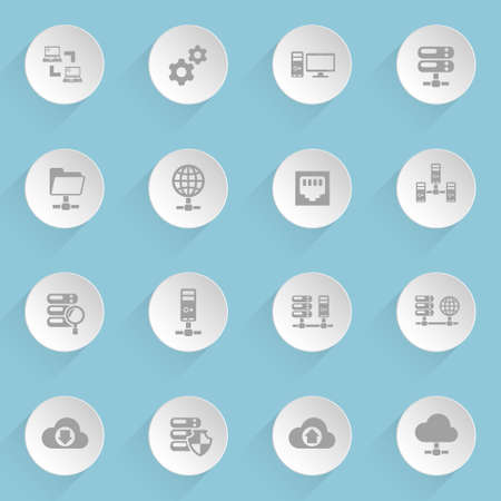 server web iconsのイラスト素材
