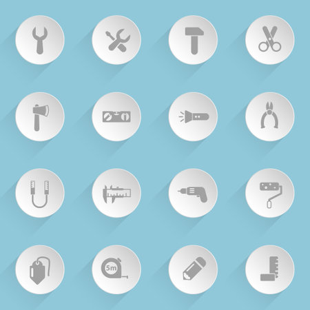 work tools web iconsのイラスト素材