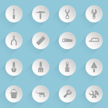 work tools web iconsのイラスト素材