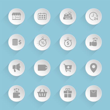 Black friday vector iconsのイラスト素材