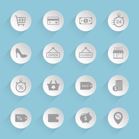 Black friday vector iconsのイラスト素材