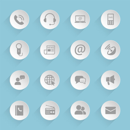 Communication vector iconsのイラスト素材