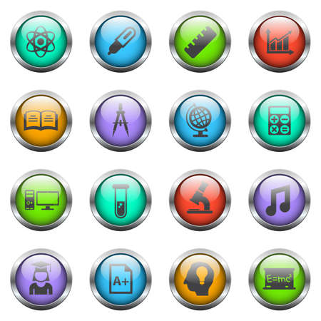 university icon setのイラスト素材
