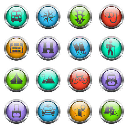 travel icon setのイラスト素材