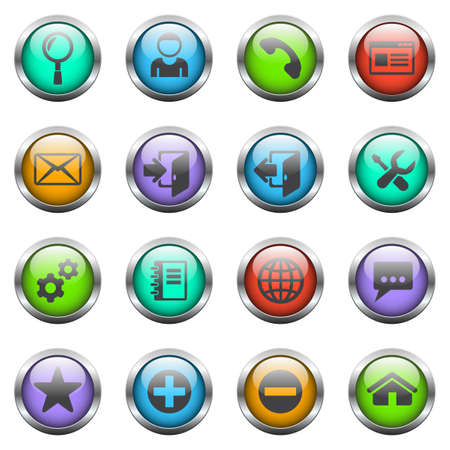 web tools icon setのイラスト素材