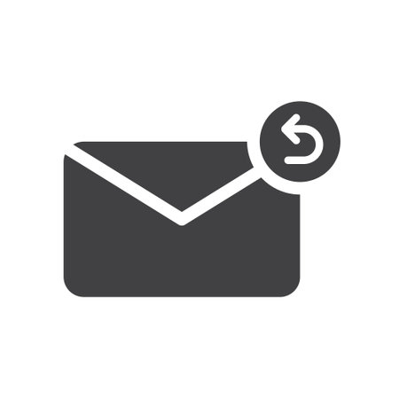 email replay vector iconのイラスト素材