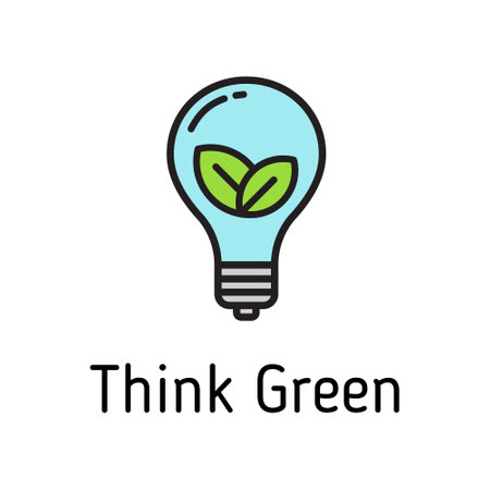think green sign color filled vector iconのイラスト素材