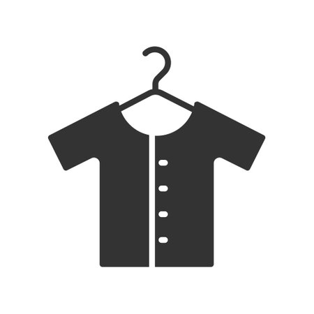 shirt silhouette vector iconのイラスト素材
