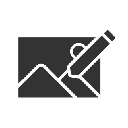 edit image vector icon isolatedのイラスト素材