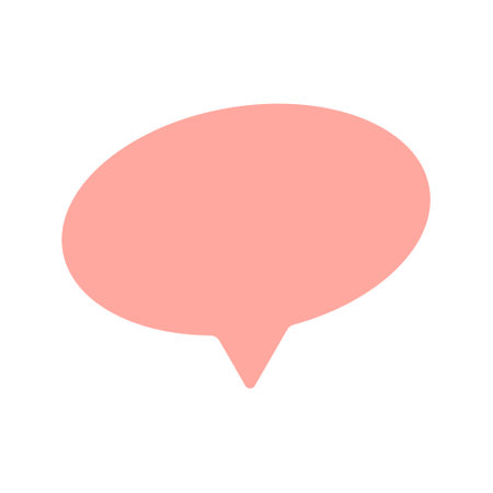 pink color speech bubble vector illustrationのイラスト素材