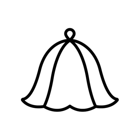 Sauna hat outline vector iconのイラスト素材