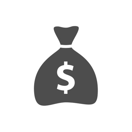 Money glyph vector iconのイラスト素材