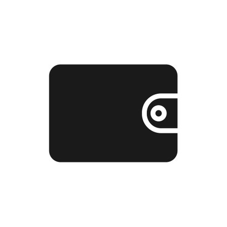 Wallet glyph vector iconのイラスト素材