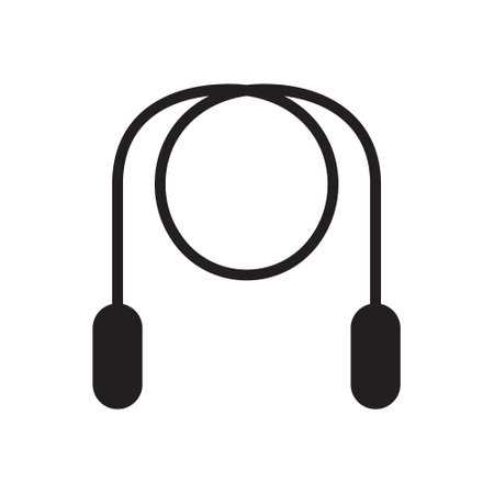 Jamping Rope glyph vector icon isolatedのイラスト素材