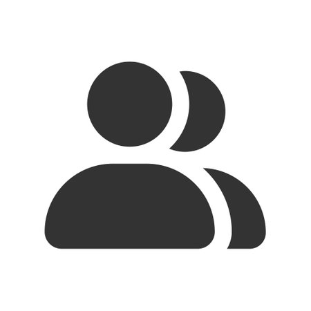 People glyph vector icon isolatedのイラスト素材