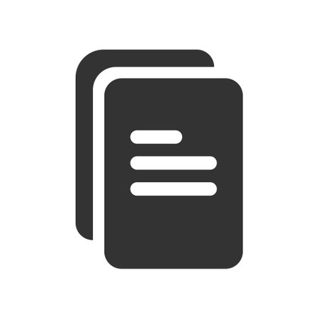 Files glyph vector icon isolatedのイラスト素材