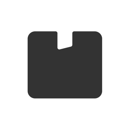 Box glyph vector icon isolatedのイラスト素材