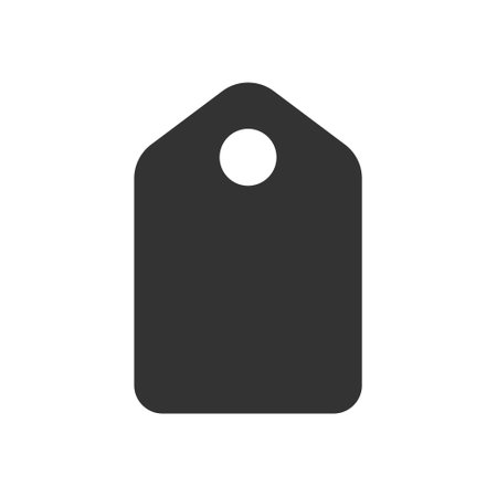 Tag glyph vector icon isolatedのイラスト素材