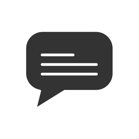 Message glyph vector icon isolatedのイラスト素材