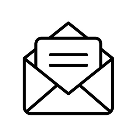 Message outline vector iconのイラスト素材