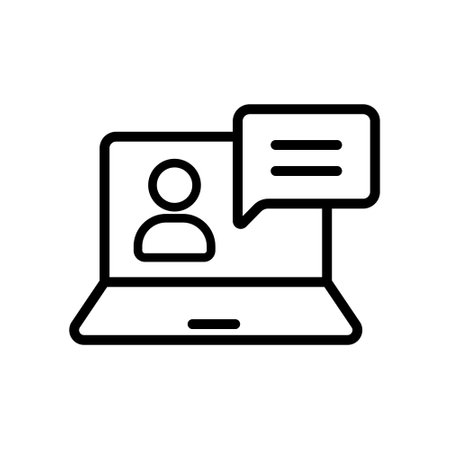 User reviews outline vector iconのイラスト素材