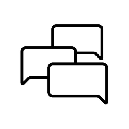 Chat outline vector iconのイラスト素材