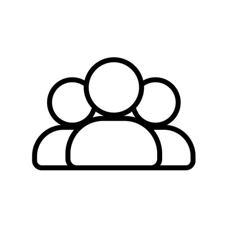 People outline vector iconのイラスト素材