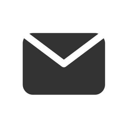 Envelope glyph vector iconのイラスト素材