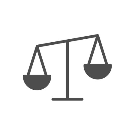 Scales glyph vector iconのイラスト素材
