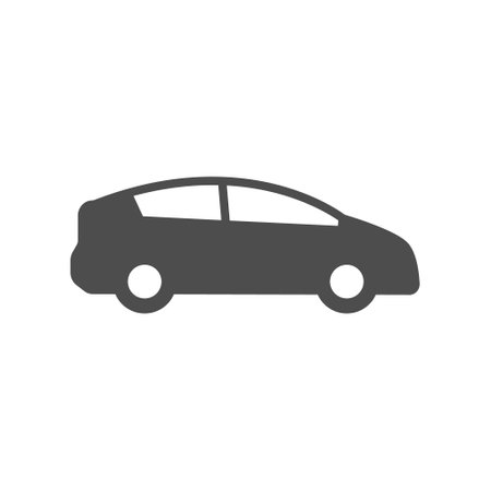 Car glyph vector iconのイラスト素材