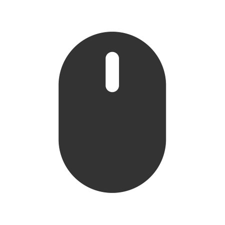 Mouse glyph vector iconのイラスト素材